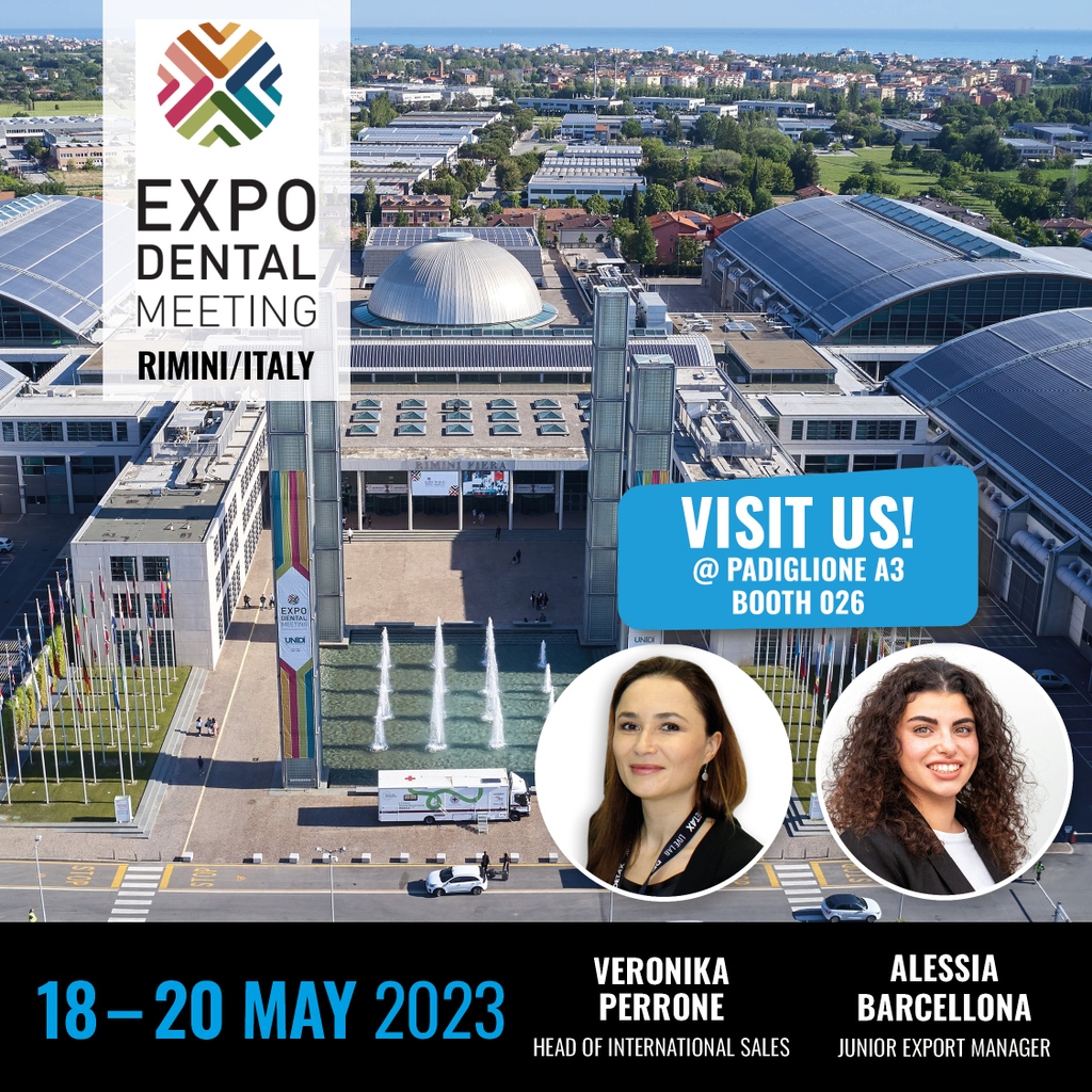 Detax_DE's tweet photo. Greetings from @Expodental Meeting 2023 🇮🇹
Are you around?
👋 Drop by @DETAX
📍 Padiglione A3, booth 026
📆 May 18-20, 2023
😊 Veronika & Alessia are excited to meet you.
#DETAX #expodentalmeeting #dentalexhibition #3dprinting #3D #freeprint #digitaldentistry https://t.co/17ECRdawzh