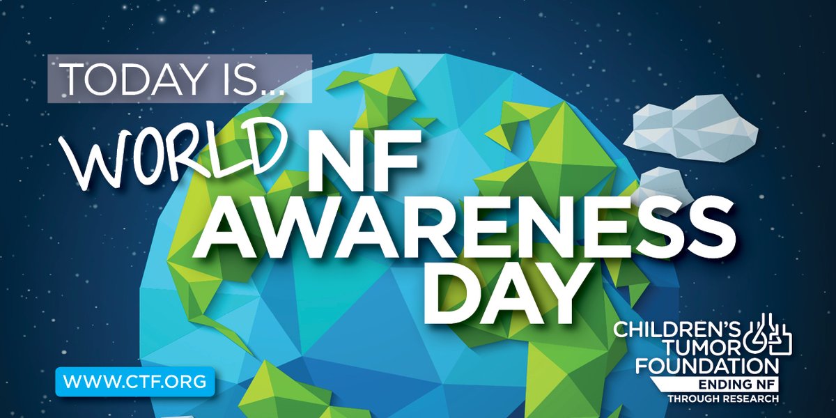 🌍💙Today is World NF Awareness Day!💙🌍 NF is a group of genetic disorders that cause tumors to grow on nerves. It affects millions of people worldwide, and today is about shining a spotlight on this important cause. makenfvisible.org #makenfvisible #endnf #iknowafighter