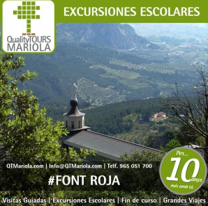 QTMariola's tweet image. Hoy os proponemos:
 #ExcursionEscolar al Parque Natural de la Roja #Alcoy. 

             ➖ ¡Últimas fechas disponibles! ➖
      
Divertidas, educativas, juegos. Incluye un cuadernillo de actividades.
🟢Más Info: ↓
qtmariola.com/package/excurs…

#FontRoja
#ExcursionsEscolars
#Alcoi