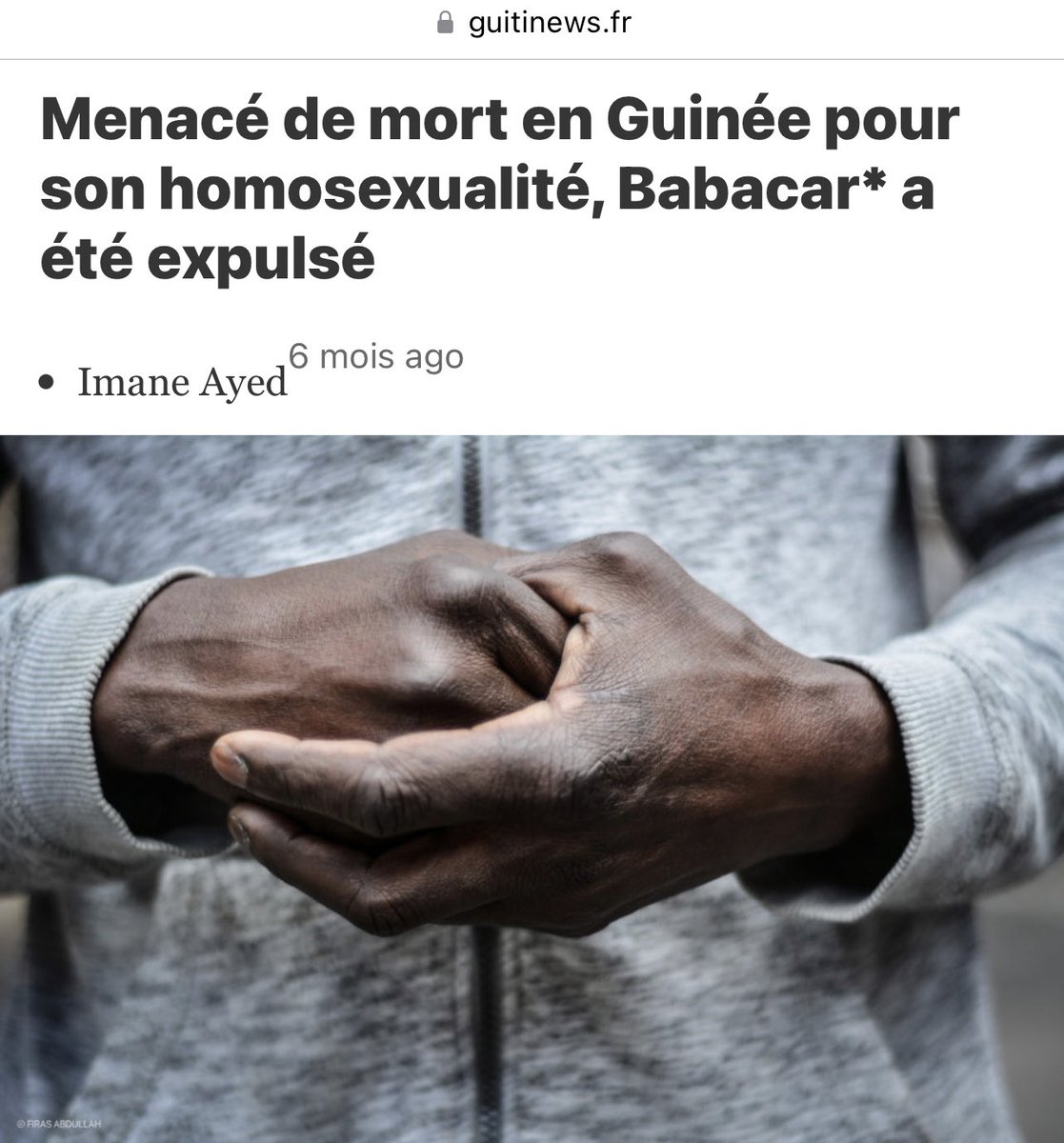 Babacar a été expulsé en Guinée en novembre 2022 alors qu’il avait fui son pays car il était en danger du fait qu’il soit gay. 

Il était en rétention au CRA du Mesnil dont la PP à la charge. 

Alors les bannières 🌈 une fois par an sur le bât de la PP, c’est du vent.