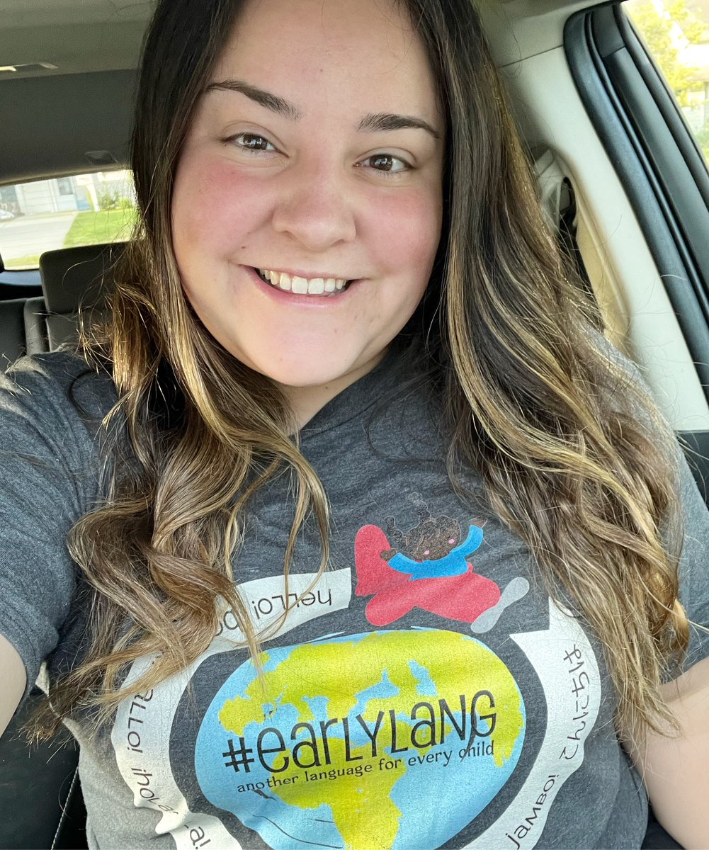 Today, I wear my @EarlyLang #earlylang shirt with pride and gratitude because our community fought to save our FLES program for next year and our budget passed last night. 💚 #teachmorespanish #fles #elementaryteacher