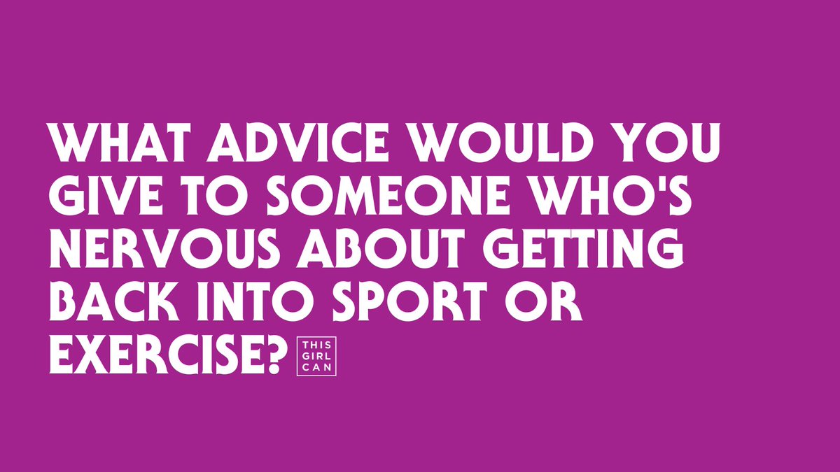Anxious thoughts about getting back into exercise after time out can be daunting. Do you have any advice for taking those first steps back? #ThisGirlCan #MentalHealthAwarenessWeek