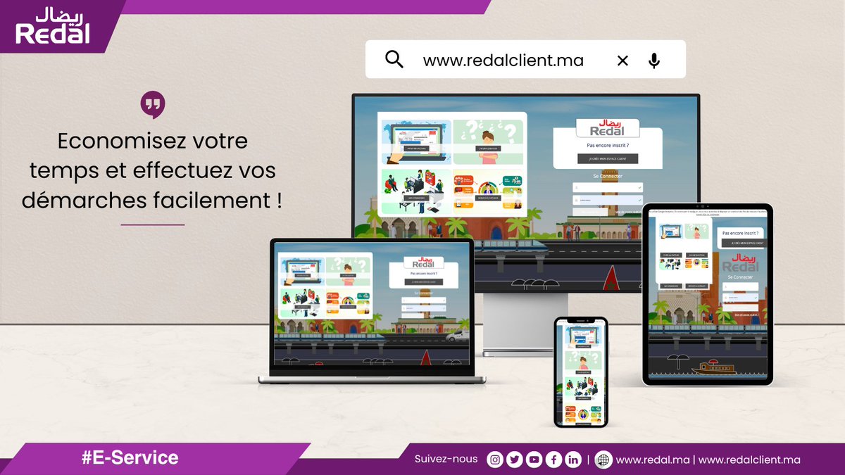 RedalOfficiel's tweet image. #LeSaviezVous? | Vous pouvez gérer votre compte Redal &amp;amp; effectuer vos opérations à distance!
➡️Effectuez rapidement et facilement toutes vos démarches à distance grâce à notre #AgenceEnLigne &amp;amp; profitez
de toutes ses fonctionnalités sans avoir à vous déplacer!
#eService
#eCustomer