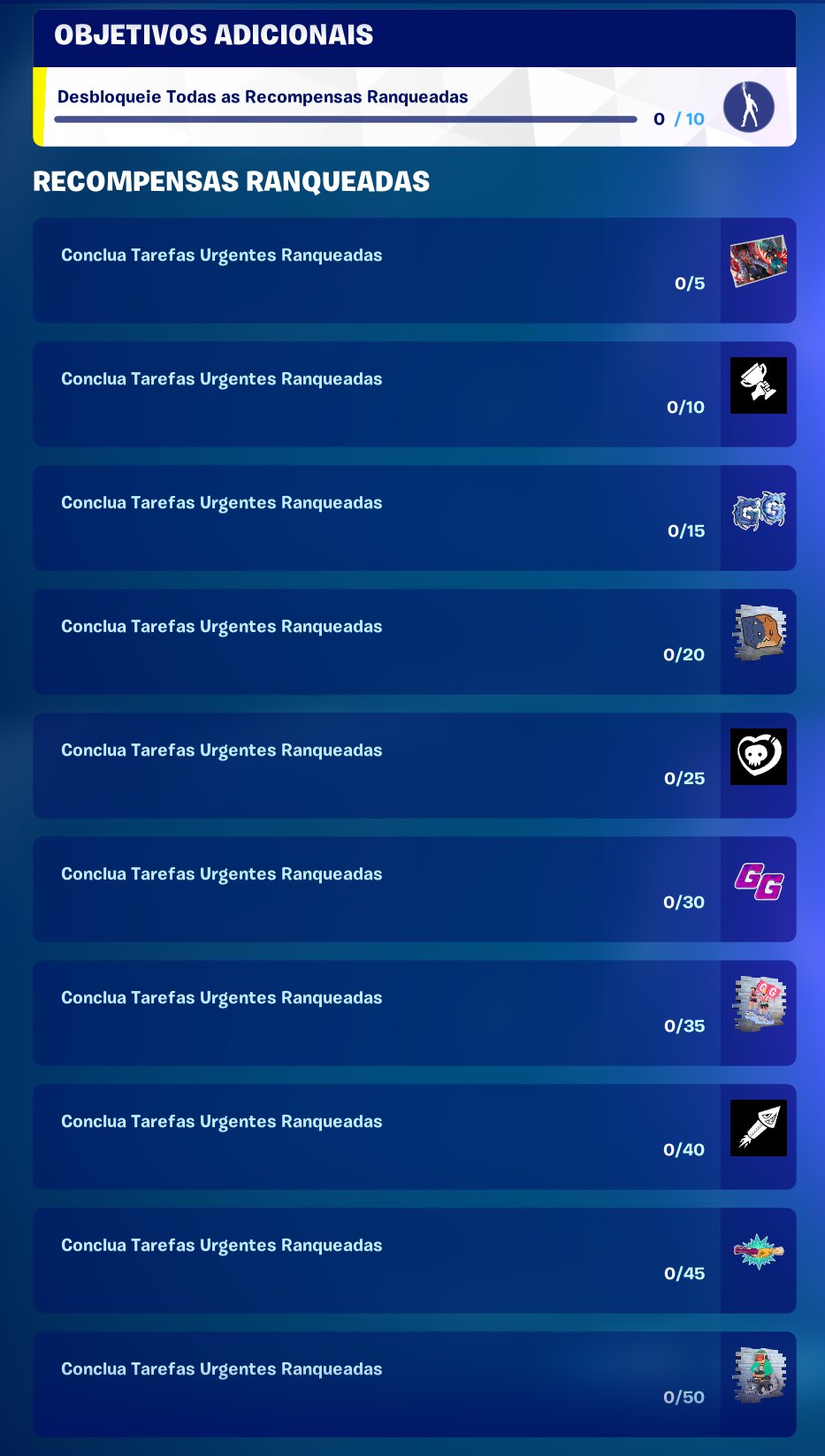 NOVAS RECOMPENSAS RANQUEADAS NO FORTNITE 