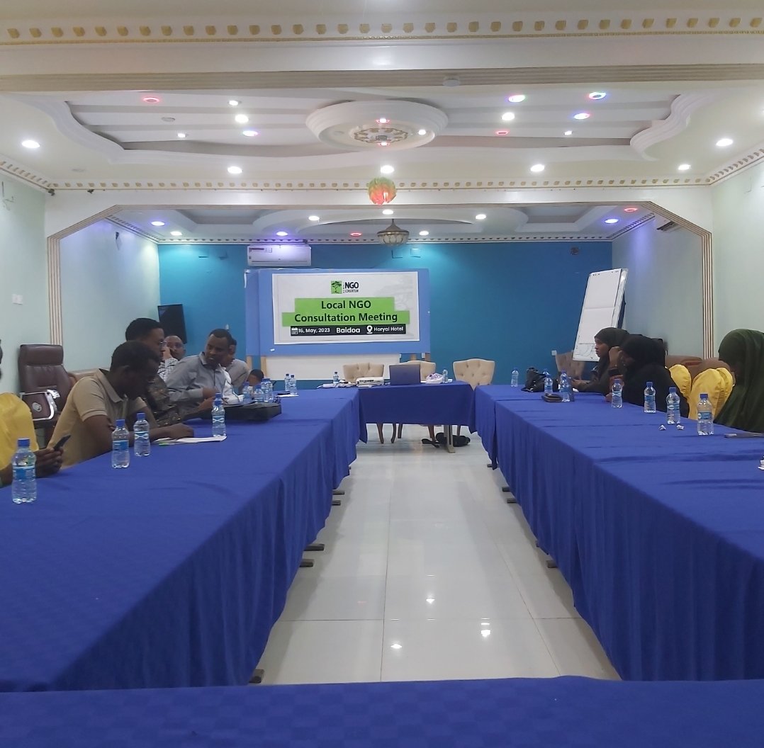 kalkalhuman's tweet photo. For us,It’s a great privilege to attend us Local NGO Consultation Meeting Held in Baidoa Horyaal Hotel that lead by @NGOConsortium #UNHCR #PI_AfricaHub #UNSomalia #UNtrusfund #unwomenSA #usaidsomalia #protectioncluster #fun_and_style #UNTrustFundEVAW #globalnetworkdr #ururkaab https://t.co/0O2H3Pv190