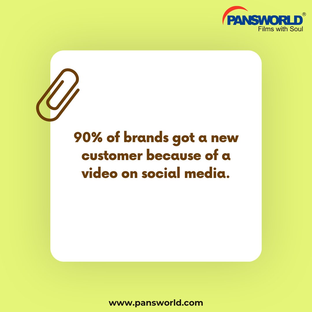 Pansworldfilm's tweet image. "Numbers Don't Lie: Discover the Astonishing Impact of Marketing on Sales with These Eye-Opening Stats!"
Contact Us @ pansworld.com

#pansworld #pansworldfilms #videomarketing #videoproduction #marketingstrategy #corporatefilms #salesboost #contentmarketing