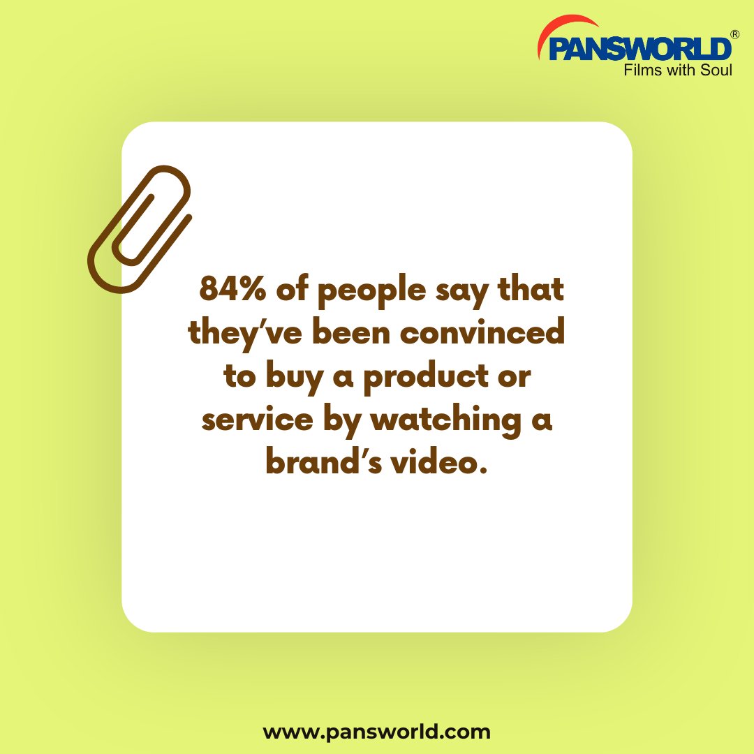 Pansworldfilm's tweet image. "Numbers Don't Lie: Discover the Astonishing Impact of Marketing on Sales with These Eye-Opening Stats!"
Contact Us @ pansworld.com

#pansworld #pansworldfilms #videomarketing #videoproduction #marketingstrategy #corporatefilms #salesboost #contentmarketing