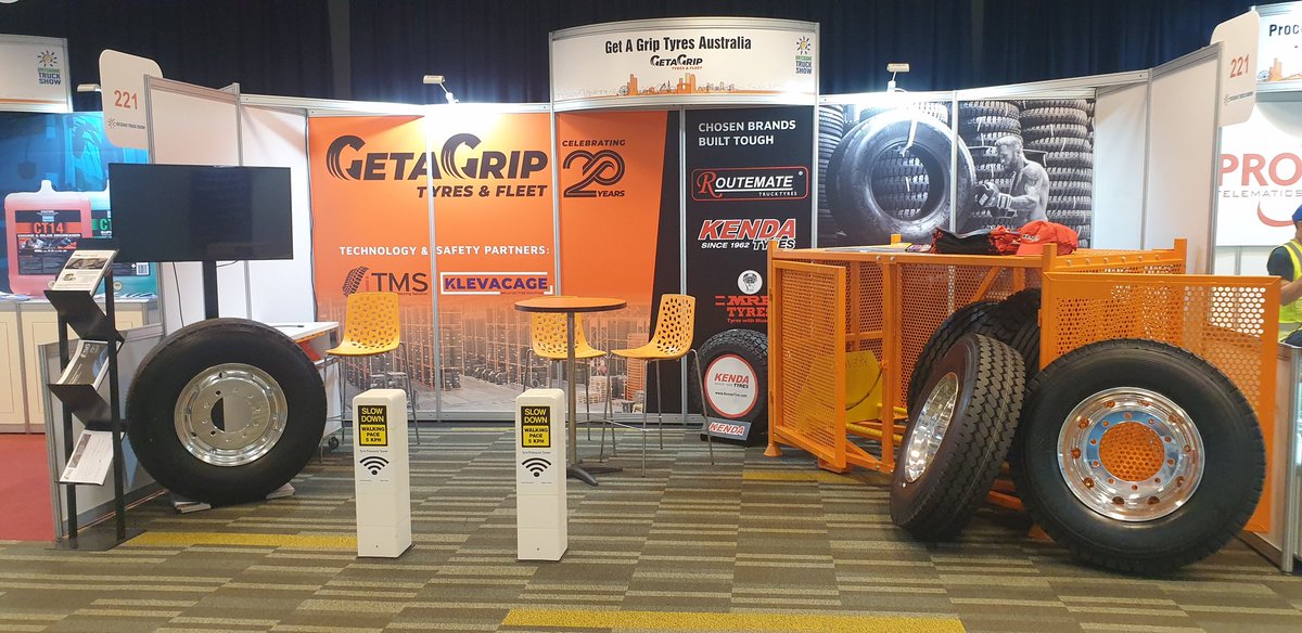 All set up for the Brisbane Truck Show Australia.
Supporting Getagrip Tyres 
#iTMS 
#TPMS
# Drive over tread reader