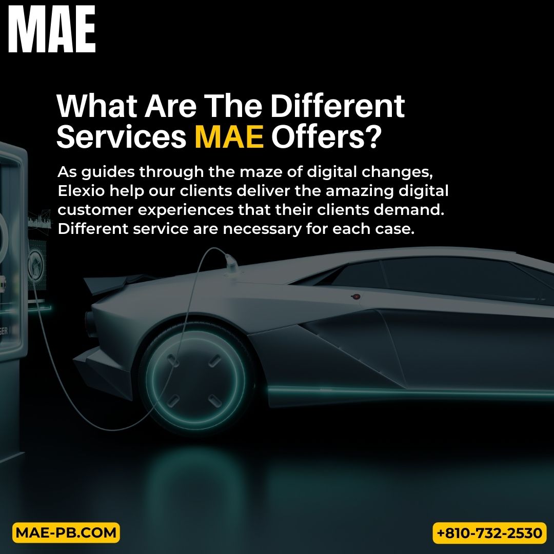 Unlock Your Digital Potential with MAE's Comprehensive Services! 🚀💻 

Visit:- mae-pb.com
Contact us:- 810-732-2530

 #MAEServices #UnlockDigitalPotential #NavigatingDigitalChanges #DigitalExcellence #CustomizedSolutions #DigitalStrategy #ClientDemands