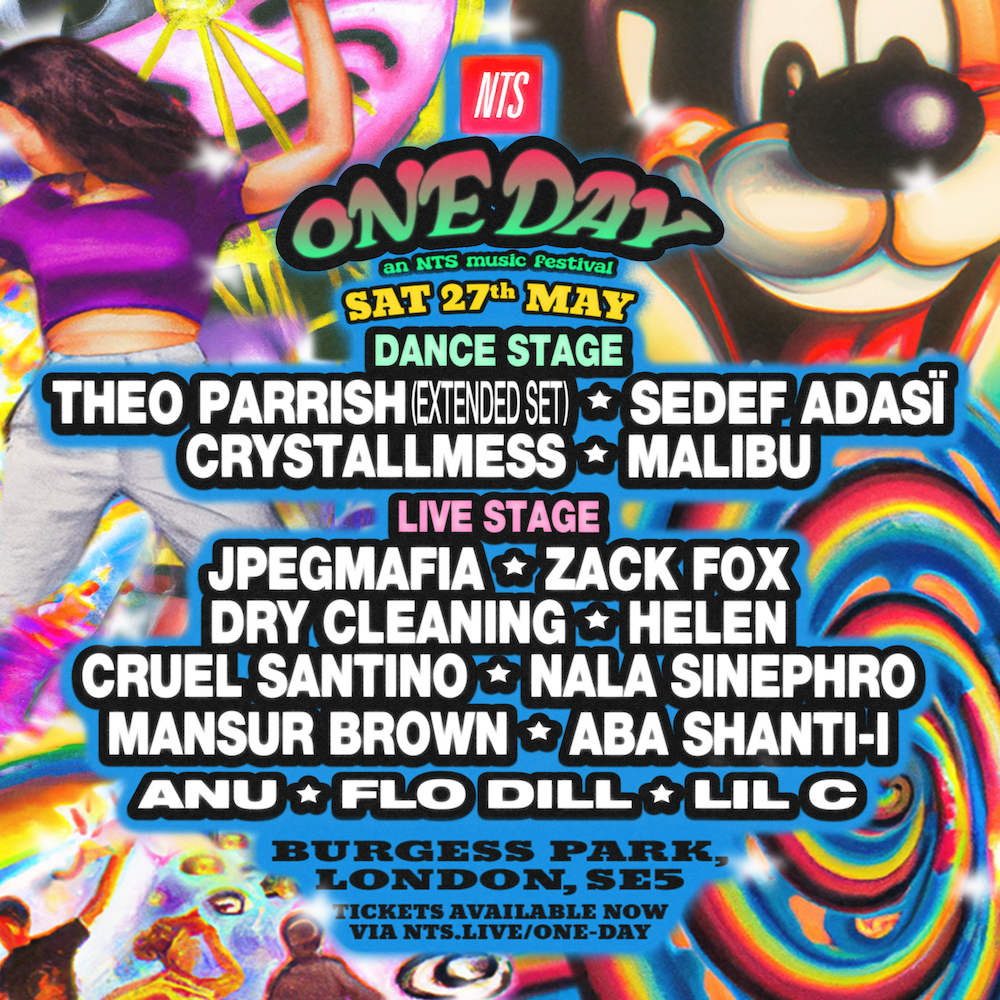 NTS Radio (@ntslive) on Twitter photo With less than 2 weeks to go before One Day, NTS selects the best to come from those on the line-up...
<a href="/AbaShantiISound/">Aba Shanti-I</a> <a href="/noanunoparty/">anu</a> <a href="/cruelsantino/">Santi</a> <a href="/drycleaningband/">Dry Cleaning</a> <a href="/flollid/">Flo Dill</a> <a href="/jpegmafia/">JPEGMAFIA</a> <a href="/LilC95/">Lil C</a> <a href="/mmmmalibu/">𝕭u</a> <a href="/mansurbrown/">Mansur Brown</a> <a href="/sedeffadasi/">Sedef Adasi</a> <a href="/zackfox/">Zack Fox</a>
Have a listen: nts.live/1 With less than 2 weeks to go before One Day, NTS selects the best to come from those on the line-up...
<a href="/AbaShantiISound/">Aba Shanti-I</a> <a href="/noanunoparty/">anu</a> <a href="/cruelsantino/">Santi</a> <a href="/drycleaningband/">Dry Cleaning</a> <a href="/flollid/">Flo Dill</a> <a href="/jpegmafia/">JPEGMAFIA</a> <a href="/LilC95/">Lil C</a> <a href="/mmmmalibu/">𝕭u</a> <a href="/mansurbrown/">Mansur Brown</a> <a href="/sedeffadasi/">Sedef Adasi</a> <a href="/zackfox/">Zack Fox</a>
Have a listen: nts.live/1