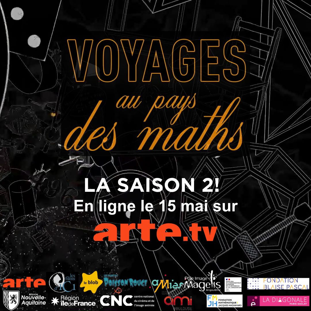 CTorossian_Off's tweet photo. Les 5 premiers épisodes de la saison 2 de Voyage au pays des #Maths  seront disponibles en ligne sur le site https://t.co/hdq8152UPf à compter du 15 mai. 
>>Un épisode sera également diffusé chaque samedi du 20 mai au 17 juin sur la chaîne #YouTube  @ARTEfr 
@eduscol_maths https://t.co/6wuTCHQDGE