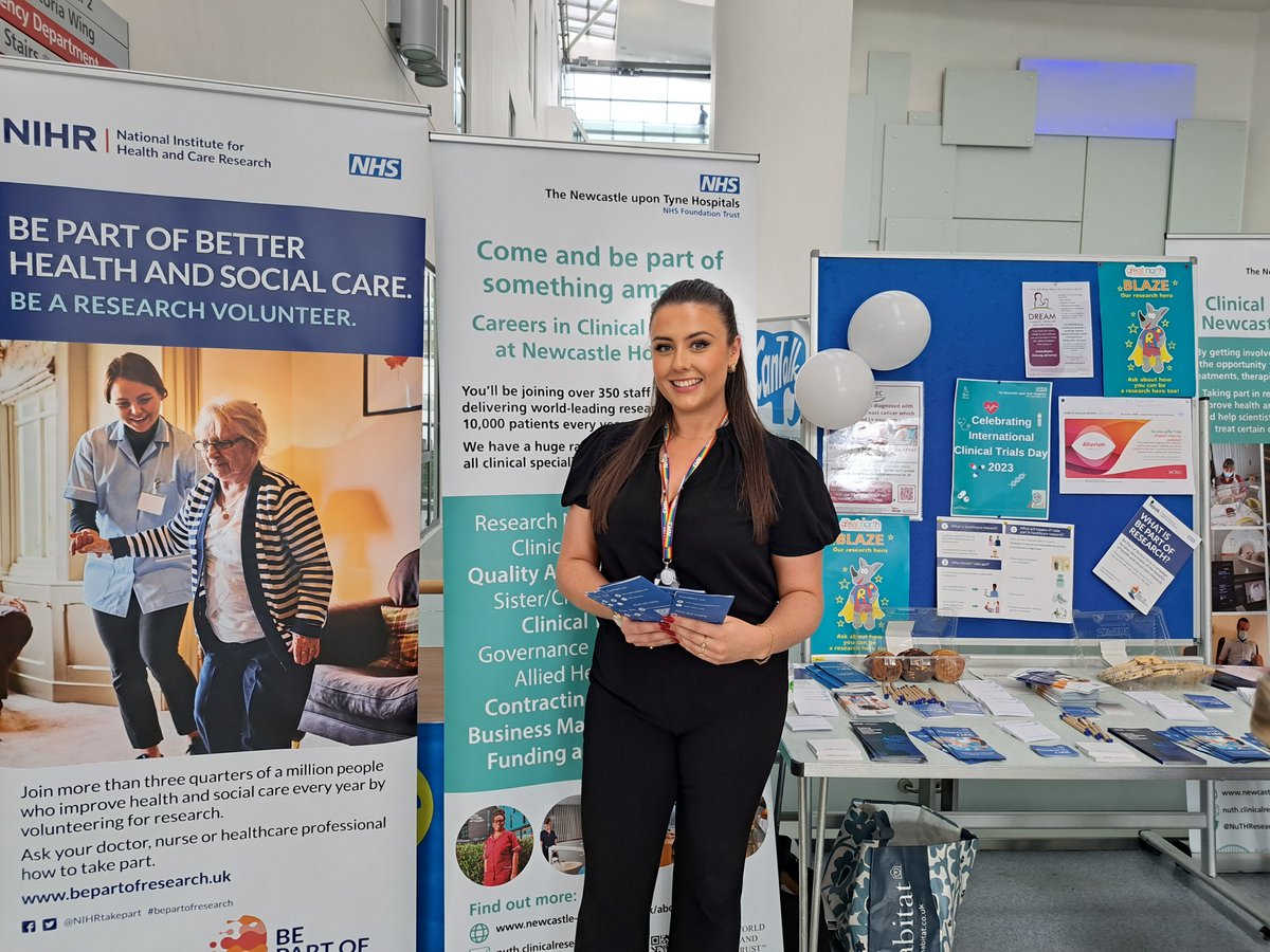 Excited to be at the RVI in Newcastle today to talk about all the different ways you can take part in research. Come and say hi and grab a leaflet - we may even have a sweet treat for you🍬#ResearchNENC #BePartofResearch
➡️researchplusme.co.uk