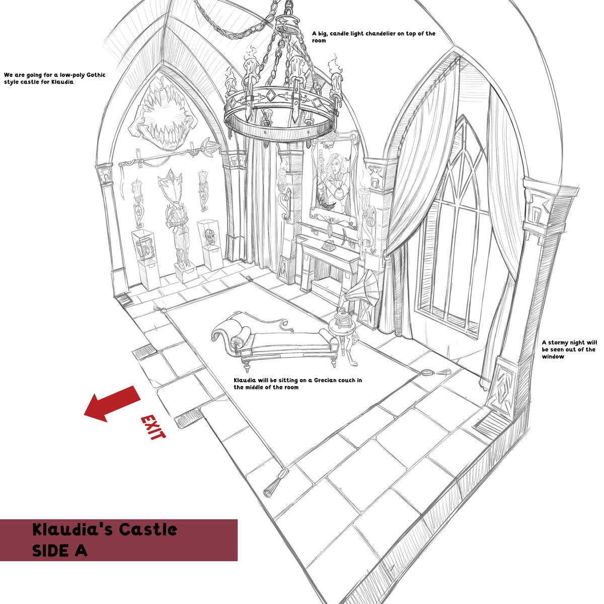 tattooversee's tweet photo. 🏰 Klaudia has been sleeping for the last century or so, good thing she has servants to take care of the place in her absence. Here are some concept artworks of the Castle, the 2nd stage of the game. We hope you like them!

@sidequestvr
@metaquest

#VR #MOT #rogstudios https://t.co/YNte9FIdrp