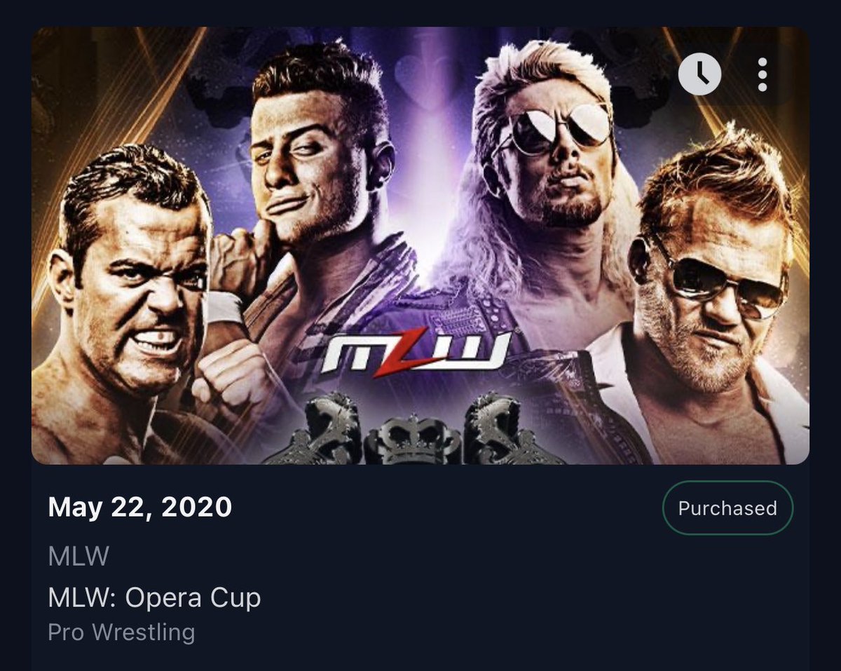 Today at the bar we are watching 

GCW Fight Night Brooklyn 
 
MLW Saturday Night SuperFight 2019

MLW Opera Cup 2020

WWE Cold Day In Hell 1997
WWE Over The Edge 1998
WWE No Mercy 2002