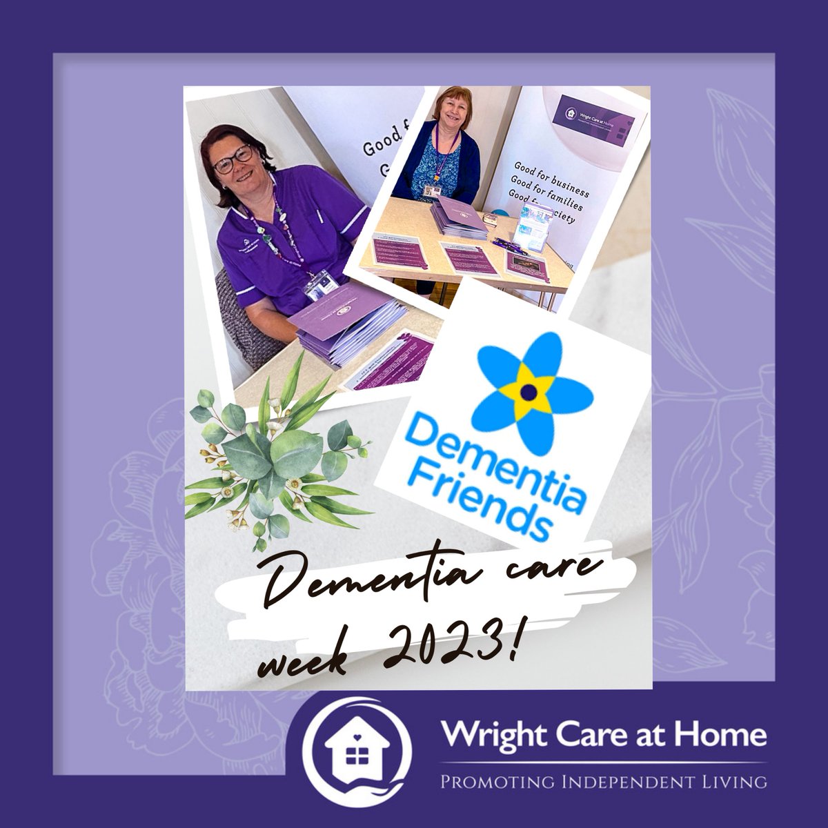 Our lovely Trainer and Care Ambassador Jane and Tania are at the Bourne Corn Exchange today at the dementia care roadshow! 💙

 #dementiacareweek2023