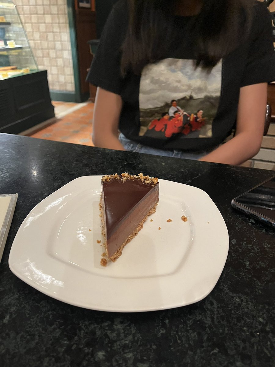 Celebratory chocolate hazelnut cheesecake. Loved my life in this moment