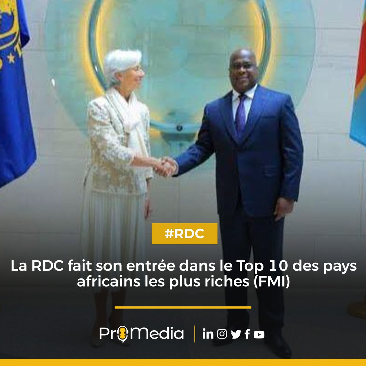 #RDC : La RDC fait son entrée dans le Top 10 des pays africains les plus riches (FMI)