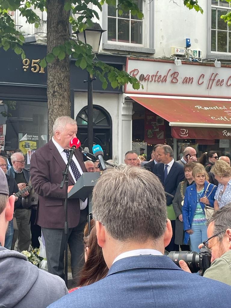 JFForgotten's tweet photo. Survivor Aidan Shiels chairing today's commemoration https://t.co/RxOZv6MF8U