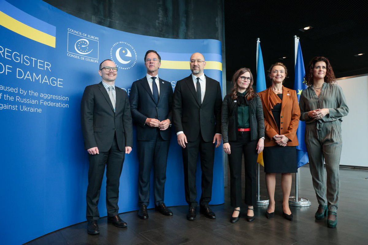 At the #CoEReykjavikSummit, a political declaration was signed on creating the Registry for Damage caused by Russia's aggression against Ukraine.

This is the first step towards establishing an international compensation mechanism for Russia to pay for its crimes in Ukraine.