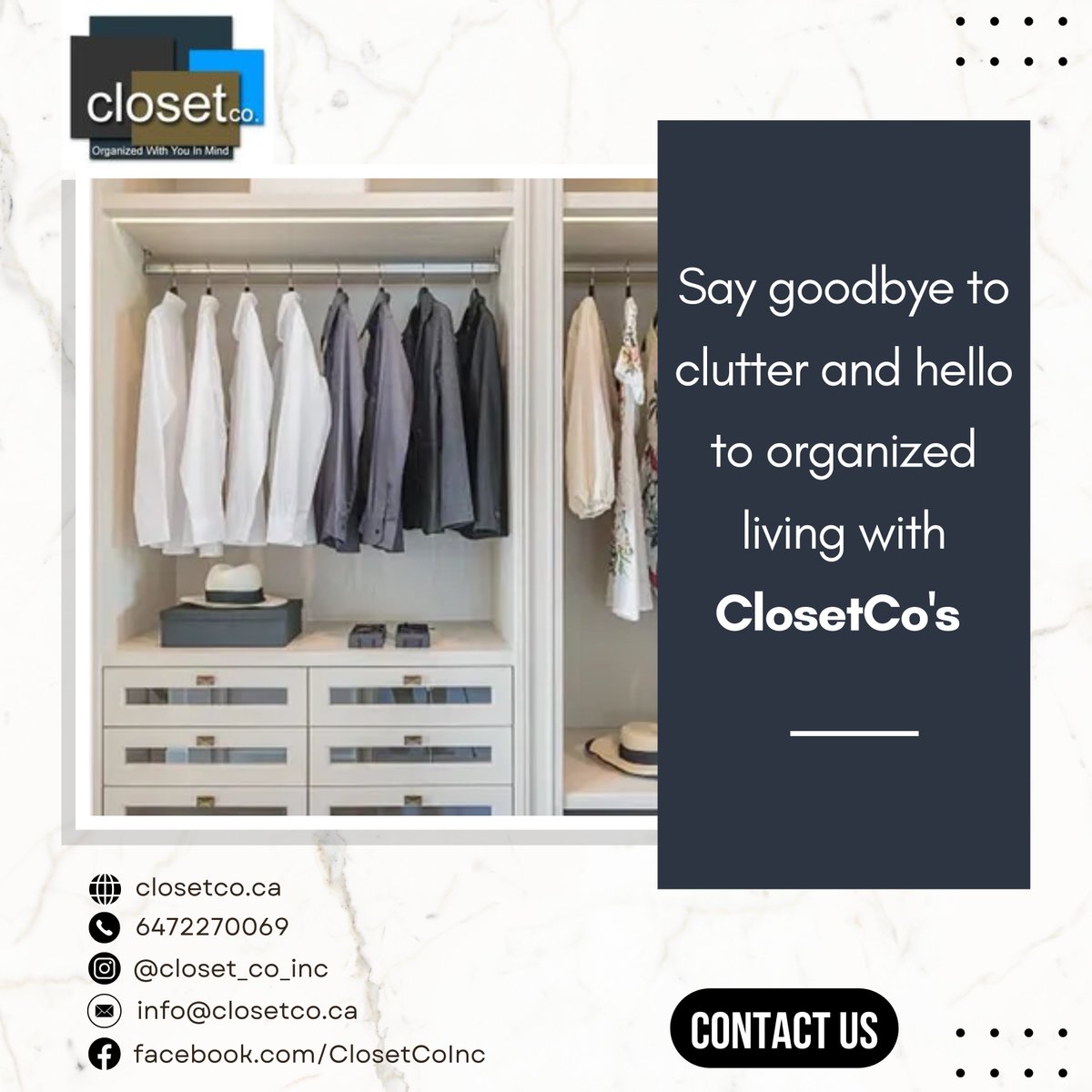 Our custom storage solutions are designed and built in-house at our Canadian factory, ensuring that each project is executed to perfection.

Link in bio

#closet #closetorganization #closetroom #customcloset #customclosetdesign #comfort  #uniquedesign #customkitchen  #canada