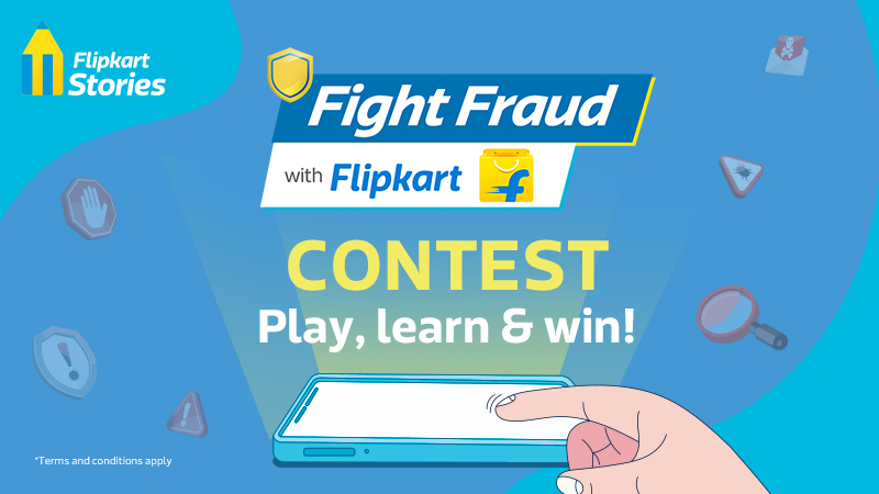 FlipkartStories's tweet photo. Get ready for the #FightFraudWithFlipkart contest! Protect yourself from account takeovers & avoid falling prey to scamsters. Stay tuned for the quiz, & you could win Flipkart Electronic Gift Vouchers worth INR 500!
Read the contest terms & conditions here: https://t.co/bNyZwEYgBI