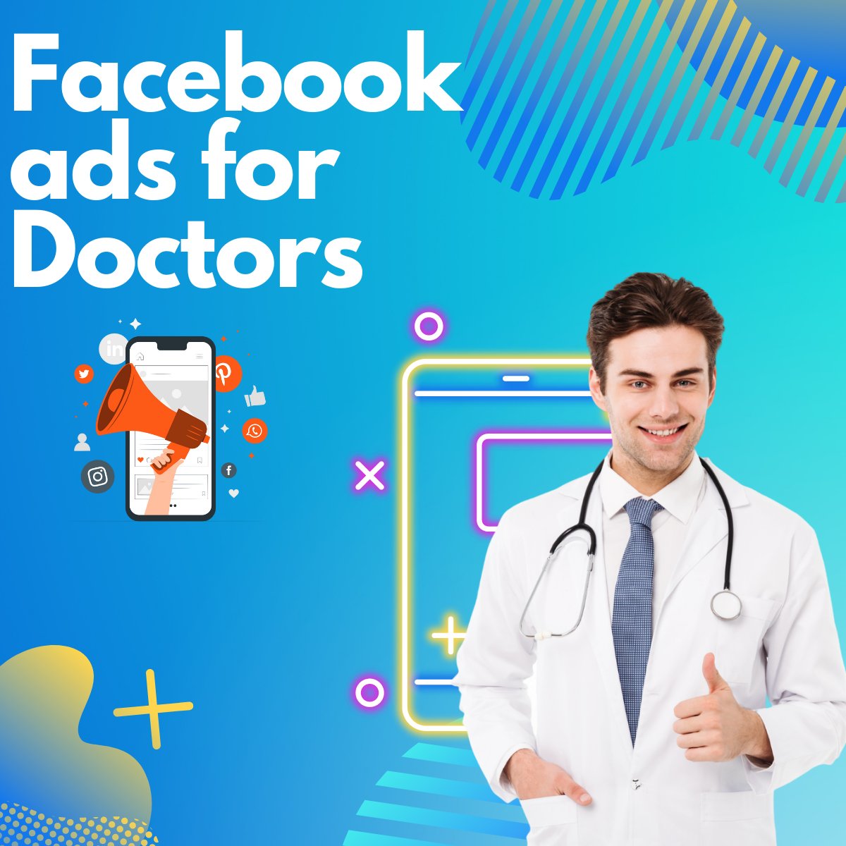 📢 Exciting news for doctors! 👩‍⚕️👨‍⚕️ Expand your reach and attract more patients with powerful Facebook ads. 💼💉 Ignite your online presence and dominate your competition! 🚀💻 #FacebookAds #MedicalMarketing #Doctors #PatientAcquisition #DigitalAdvertising