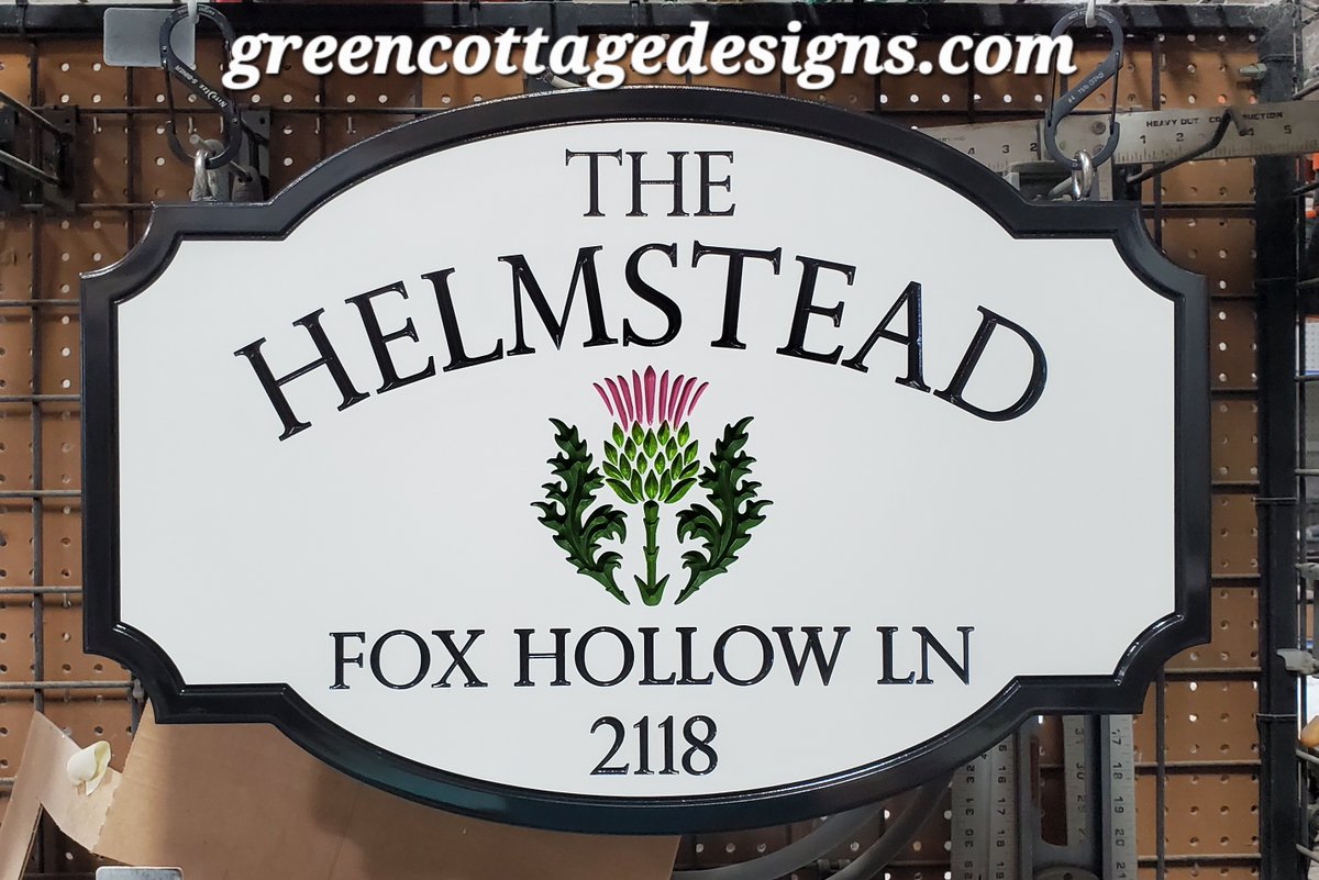 cottage_green's tweet image. Estate Address Sign Yard Signs Property Name by greencottagedesigns.com #Estate #PropertySign #Thistle #CountryManor #Address