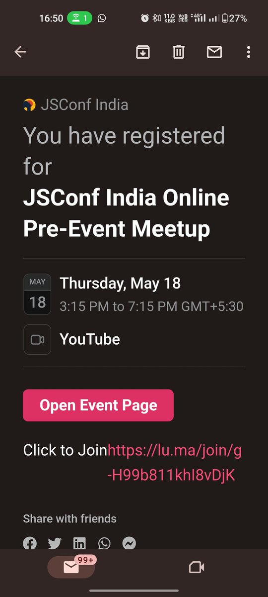 geeky_kartikey's tweet photo. Ready to attend the Pre-event Meet-up of @jsconf_india
Comment 👋 if you have too registered for it.
If not register now - https://t.co/gtu0gSXNIi
#jsconfindia #jsconf23 #jsconfindia23 #jsconference https://t.co/Skb6rA9hcQ