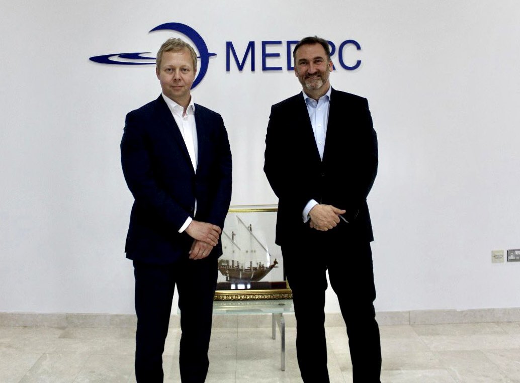 cocuinn's tweet photo. Delighted to receive EU Special Representative for the Middle East Peace Process, Sven Koopmans @EUSR_Koopmans in Muscat today. #medrc #water #environment #peace https://t.co/LS31rCjMbu