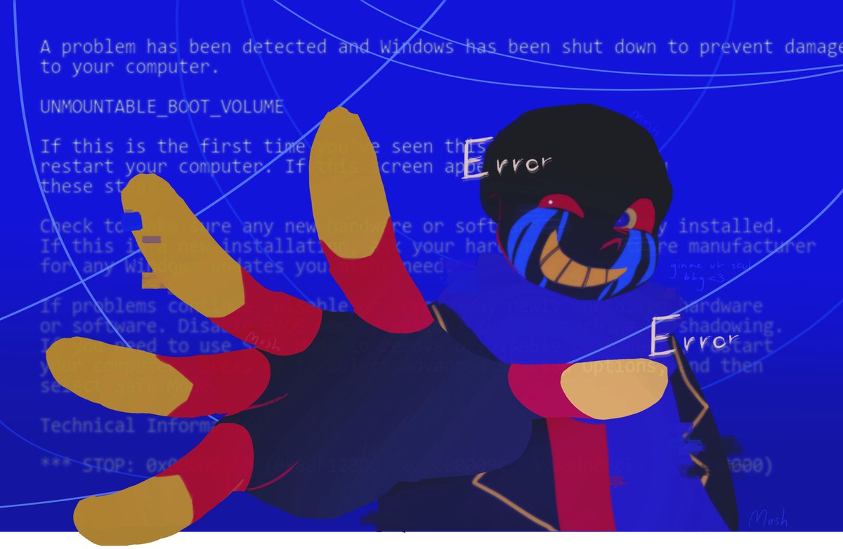 moosshhhh's tweet image. First art post :3!! #utmv #undertale #errrorsans