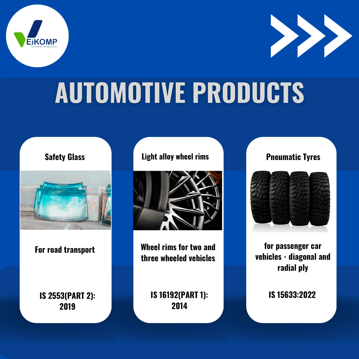 eikomp's tweet photo. #knowyourcompliance #biscertificate #electronic #automative #eikomp
@IndianStandards https://t.co/EFzlf92CzK