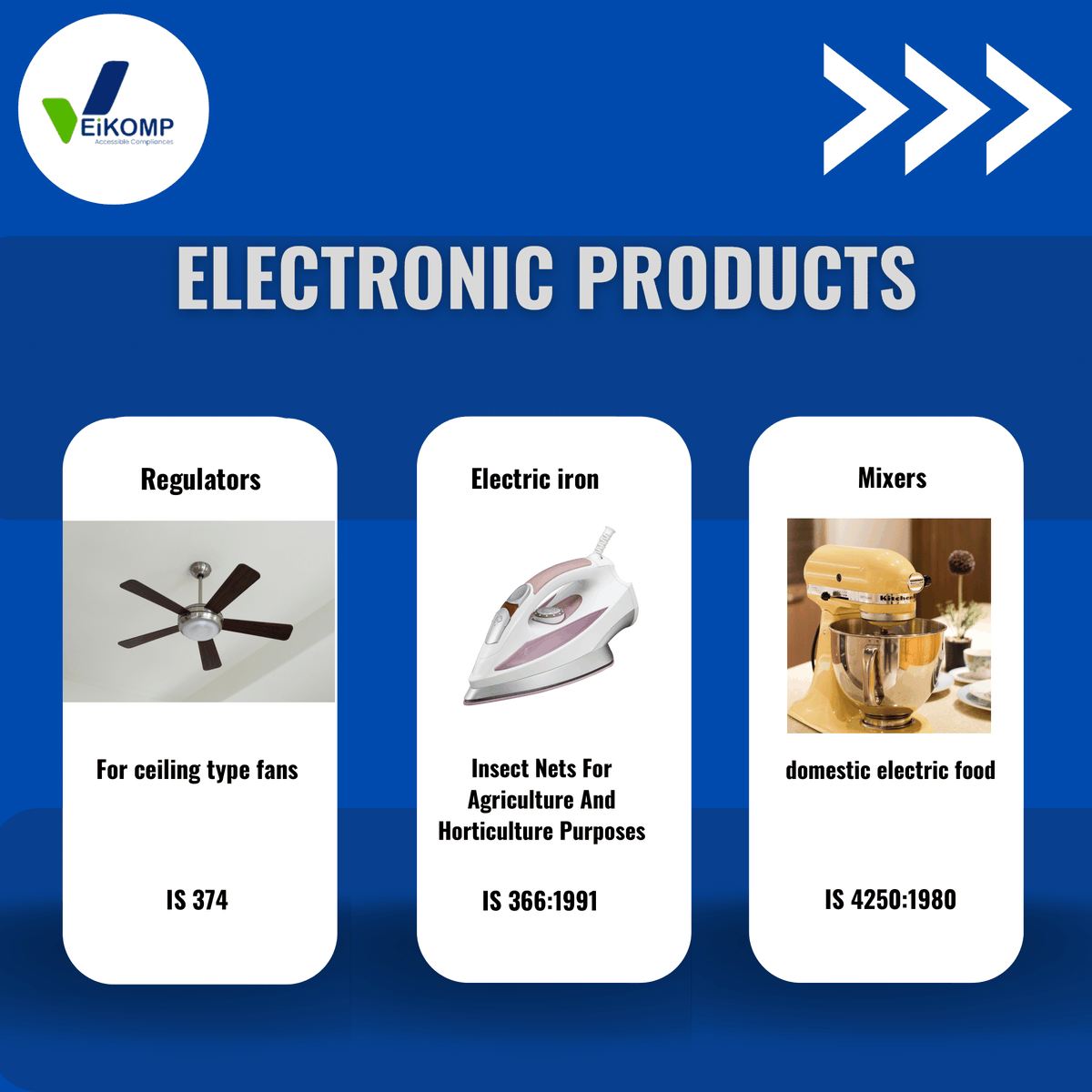 eikomp's tweet photo. #knowyourcompliance #biscertificate #electronic #automative #eikomp
@IndianStandards https://t.co/EFzlf92CzK