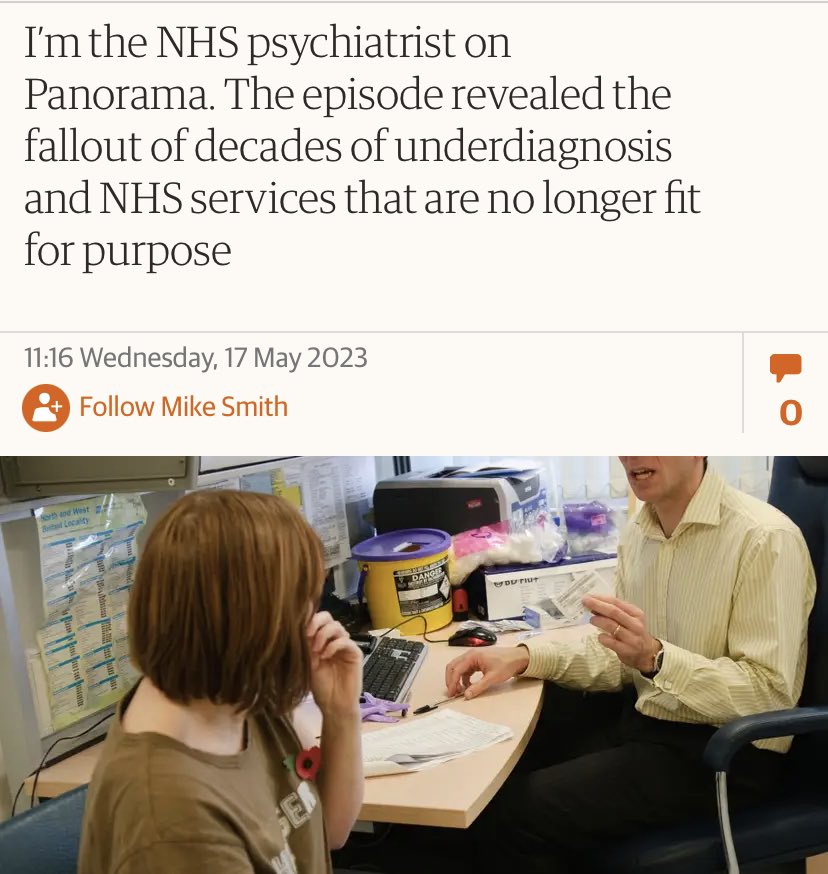 “As an NHS psychiatrist it is clear to me that the root of this issue is not overdiagnosis. Instead, we are facing the combined challenges of remedying decades of underdiagnosis and NHS services that were set up when there was little awareness of ADHD” 
theguardian.com/commentisfree/…