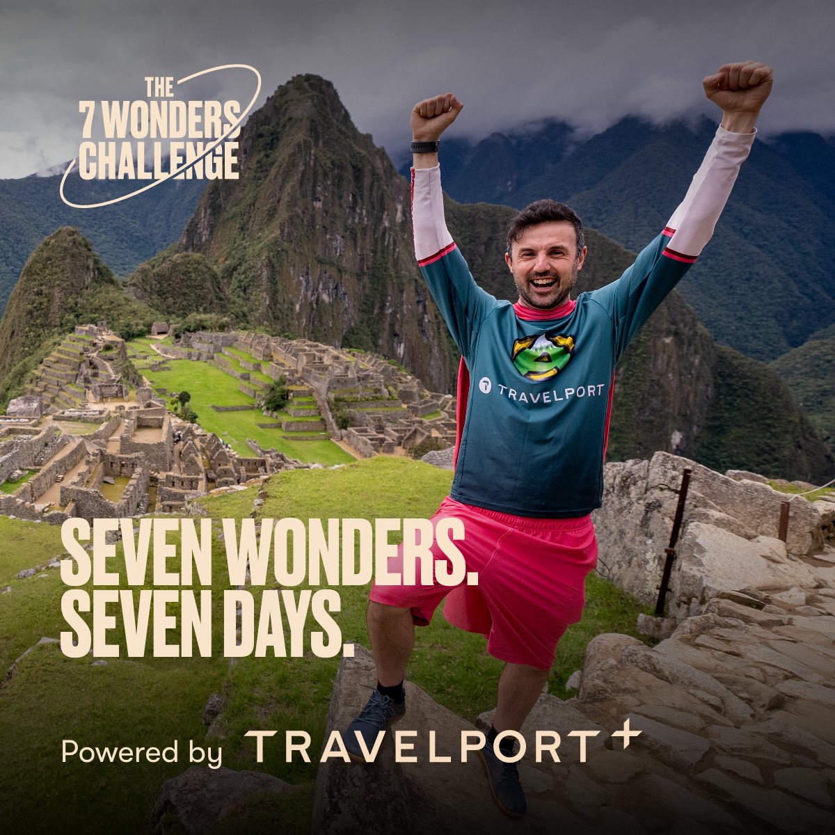 Travelport's tweet photo. This week at Travelport we unveiled The 7 Wonders Challenge. The ultimate test of Travelport+, and an official GUINNESS WORLD RECORDS™ attempt.

We challenged Adventureman to visit the 7 Modern Wonders of the World, in under seven days.

https://t.co/a7VseA152Z

#7Wonders https://t.co/EmvJPX3ZpJ