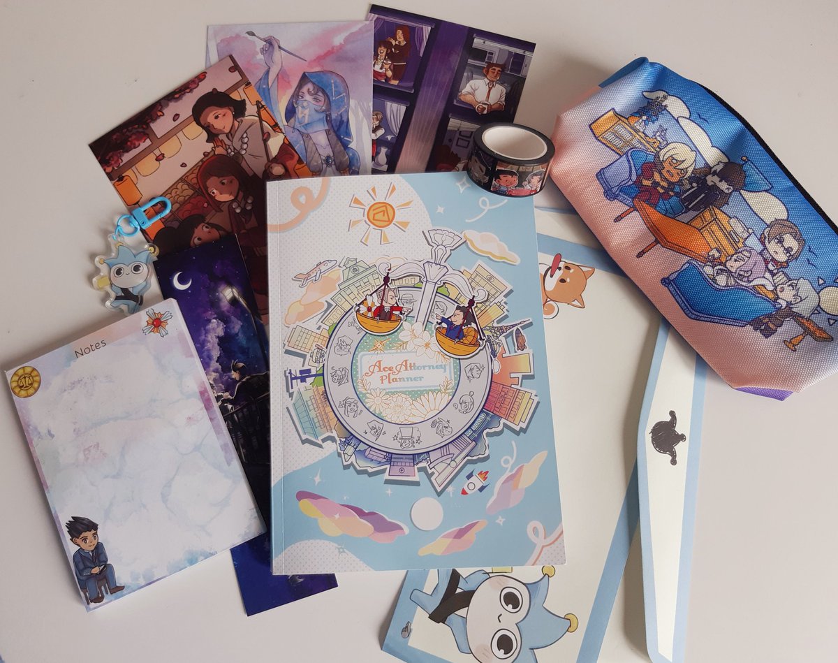 Finally got my Ace Attorney planner! So happy to have been part of this project <a href="/AA_Planner/">Ace Attorney Planner @COMPLETE</a> 💙💜💙
#aceattorney #fanzine