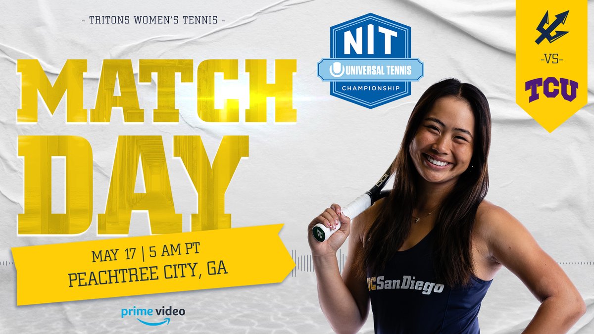 Here we go from the @UniversalTennis NIT Championship! Check out the Tritons on @primevideo! #NITChampionship x #GoTritons