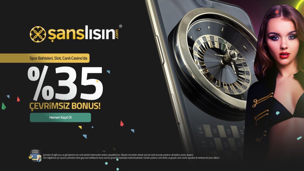 sanslisin350.com ‘da #Şanslısın 
✅İlk yatırıma %100 #ÇEVRİMSİZ!
✅Her yatırıma %25 #ÇEVRİMSİZ!
✅Her kayıba %30 İADE!
✅Her Hafta %100 KOLAY ÇEVRİM! 
✅5 Kayıba 1 #Şansbonusu! 
  #sanslisingiris #slot #casinobonus