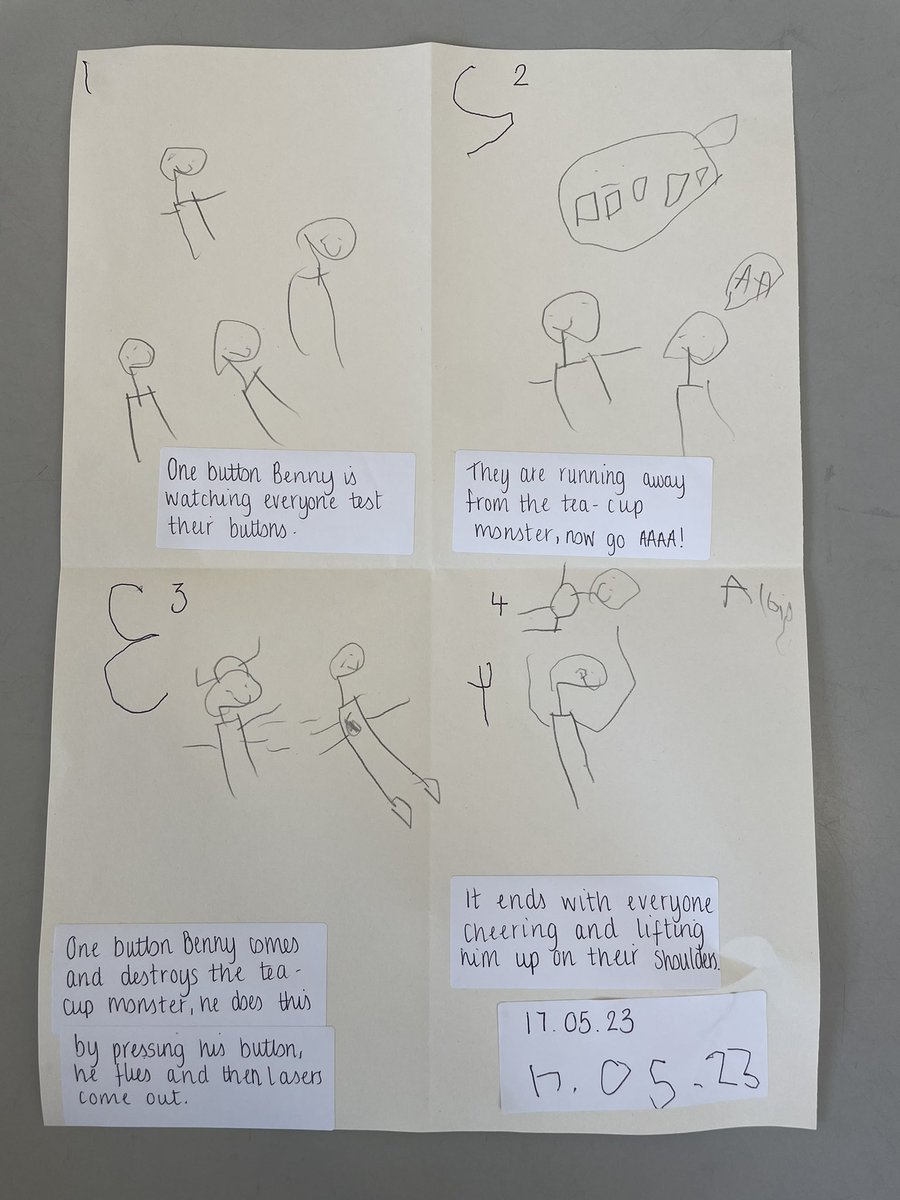 Burgh Primary School (@burghschool) on Twitter photo After our visit from <a href="/akwindram/">Alan Windram</a> last week, one of our nursery children was so inspired he has been working on his own version of the story and putting the events in order. Well done, Albie! What a superstar 🤖😃🌟 #zingzangzoom #onebuttonbenny After our visit from <a href="/akwindram/">Alan Windram</a> last week, one of our nursery children was so inspired he has been working on his own version of the story and putting the events in order. Well done, Albie! What a superstar 🤖😃🌟 #zingzangzoom #onebuttonbenny