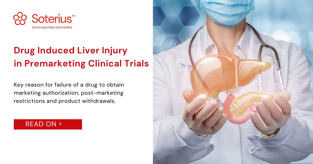 DILI (Drug-induced liver injury) is a rare but potentially fatal adverse drug reaction.

To learn more about the mechanisms, types and the risk factors of DILI, visit our blog: bit.ly/3OhW25N

#Soterius #PV #Pharmacovigilance #ClinicalPV #PVServices #DILI #LiverInjury