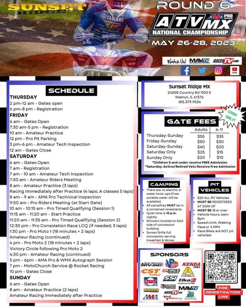 Pre-Registration for @sunsetridgemx is NOW OPEN! #ATVMX instagr.am/p/CsV2SKgO_WN/