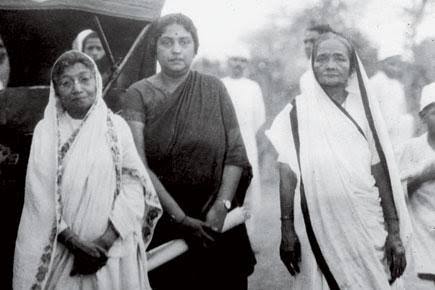 Kamaladevi Chattopadhyay with ‘Ba’ Kasturba Gandhi