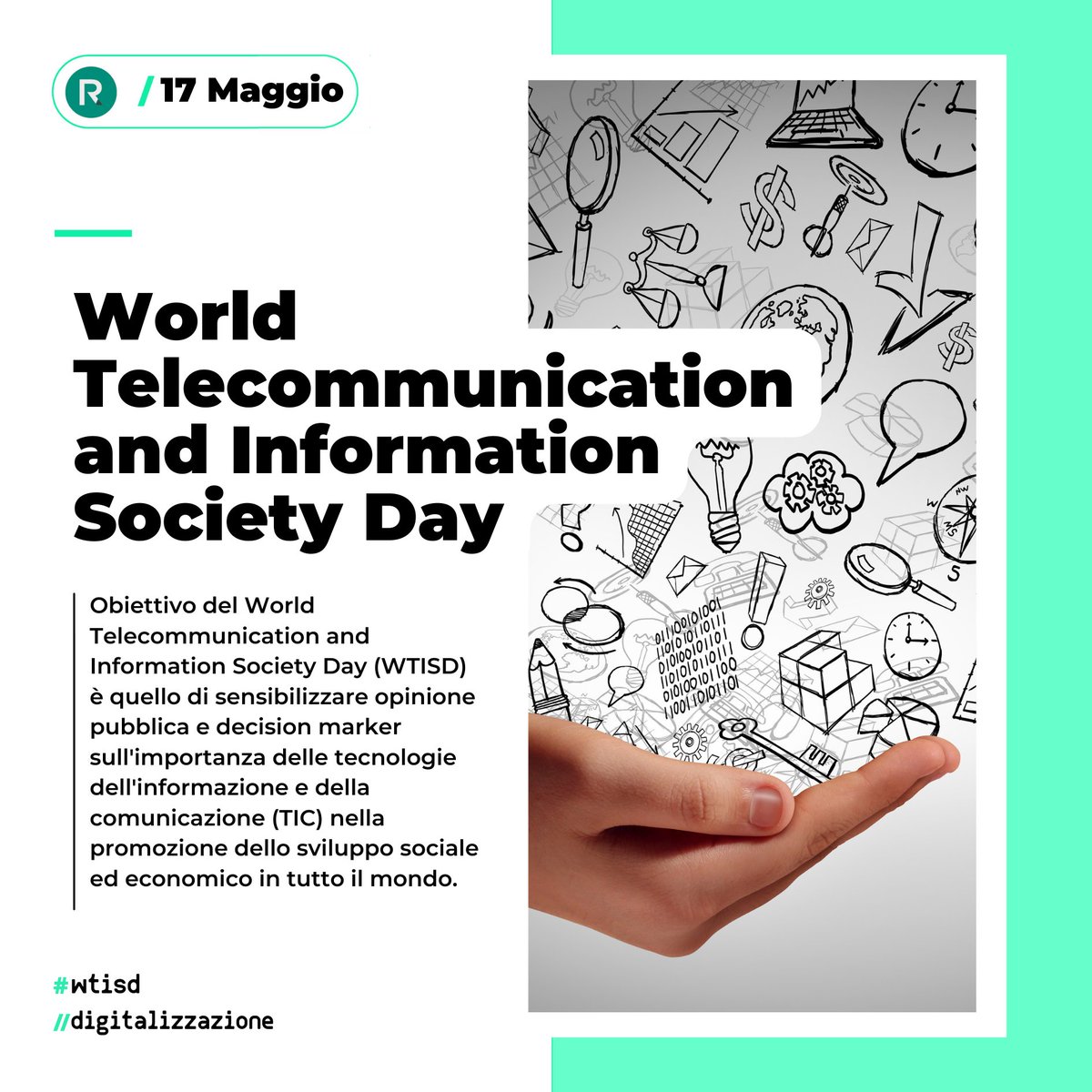ReactConsulting's tweet image. 🌎 Sapevate che circa un terzo delle 2,7 miliardi di persone che non sono connesse a #Internet si trova nei 46 Paesi meno sviluppati al mondo?
A ricordarcelo è il World #Telecommunication and #Information Society Day (#WTISD) che, dal 1969, si celebra oggi #17maggio.
#ICT