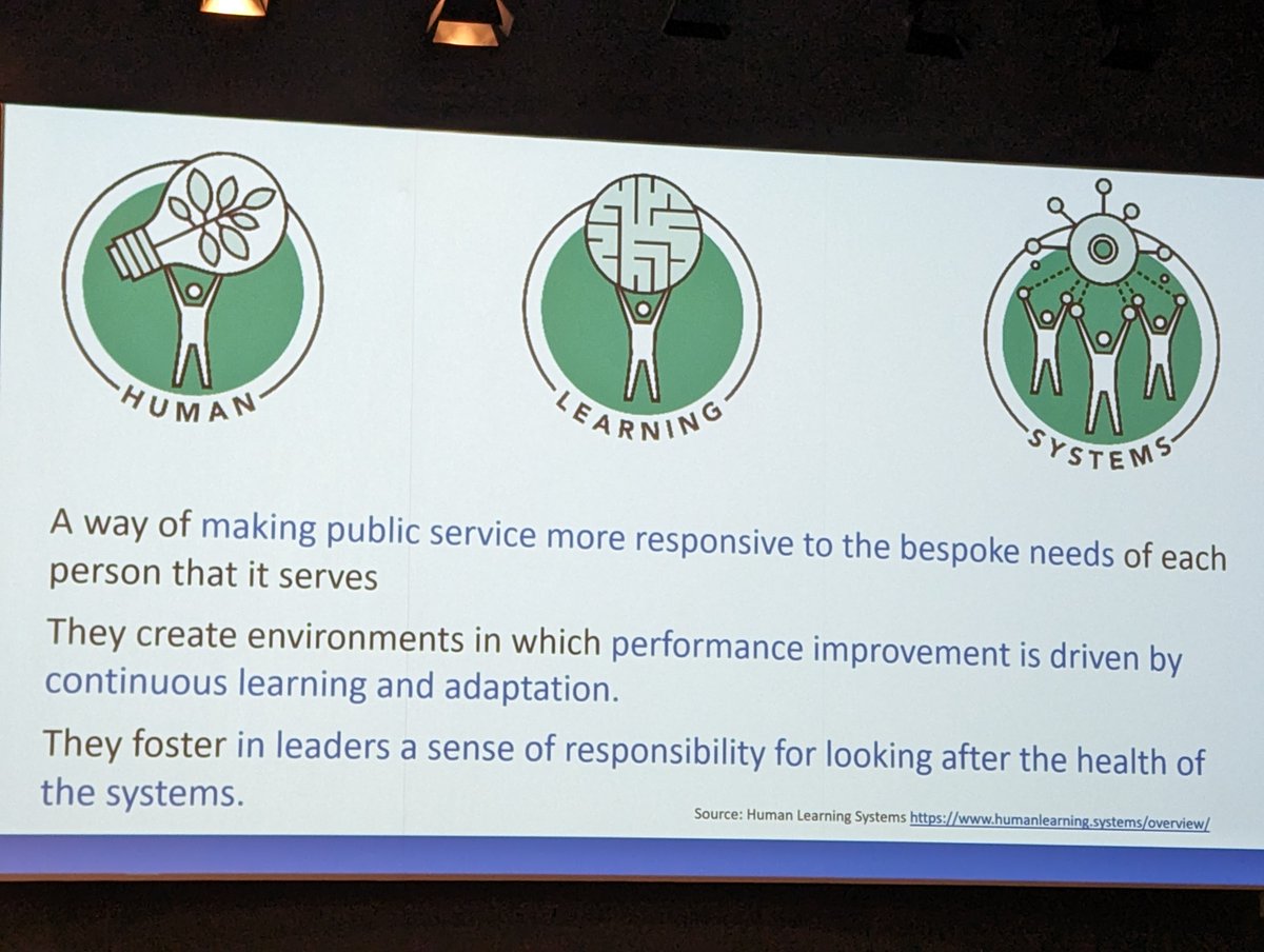 Inspiring vision from North East &amp; North Cumbria Integrated Care Board: moving away from Performance management focus &amp; instead become a learning and improving system and "be the best at getting better" <a href="/samanthallen/">Sam Allen 💙</a> <a href="/Qualityforum/">Quality Forum</a> #Quality2023 #bestatgettingbetter
