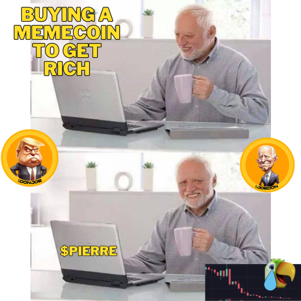 Hey guys I bought a meme coin, should have stuck with my own 

#donjoecrypto #Memecoinseason2023 #PEPE #PEPEARMY #pierretheparrot #memecoin #memecoin #ElonMusk <a href="/elonmusk/">Elon Musk</a> @ChazCryptolab <a href="/chazcrypto19/">Chaz crypto</a>