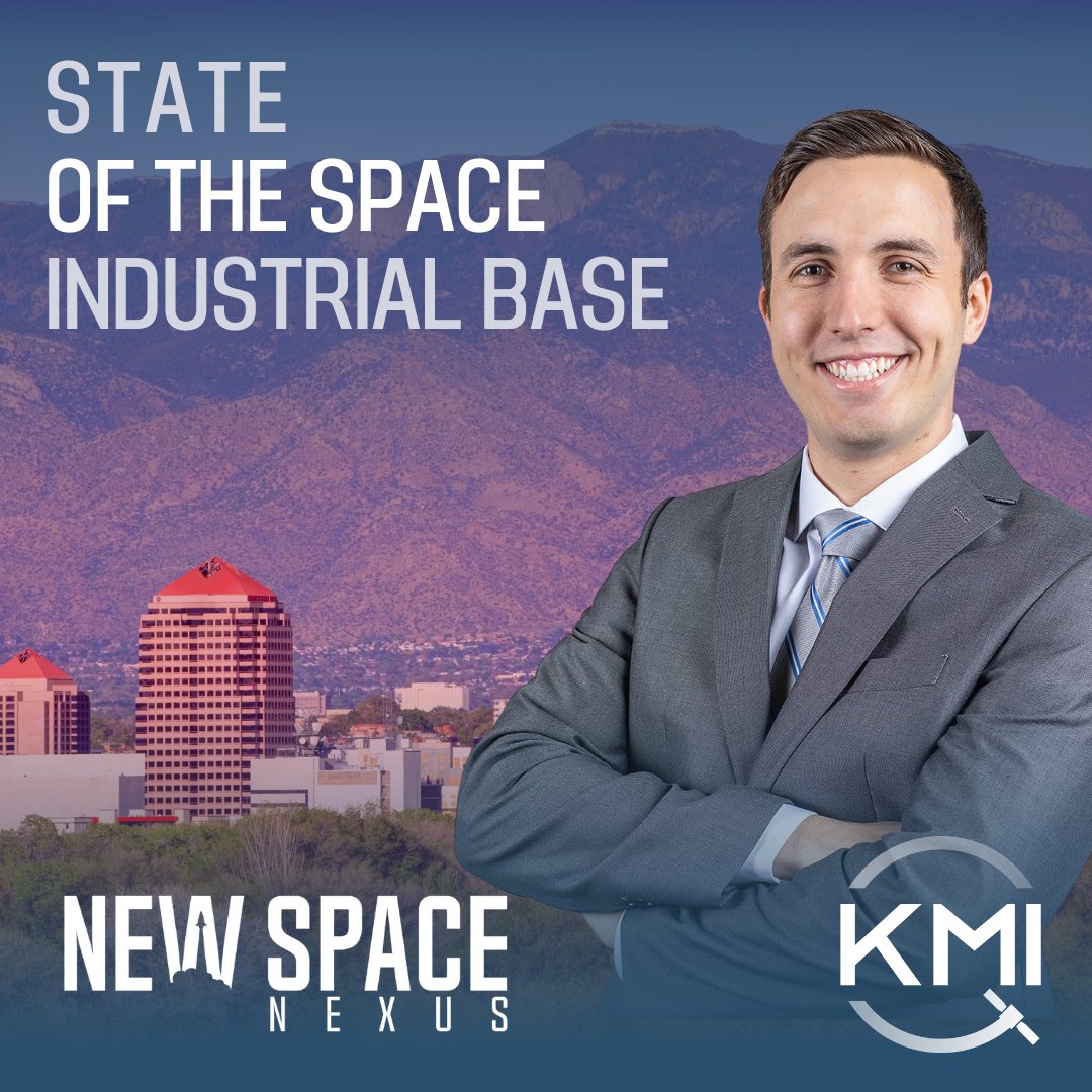KMI is joining in presenting before the State of the Space Industrial Base in Albuquerque. Catch Troy Morris at the Space Domain Awareness & Traffic Management Working Group Panel at 1:30 MDT today. This opportunity is made possible by @newspacenm.  #KeepingSpaceClearForAll