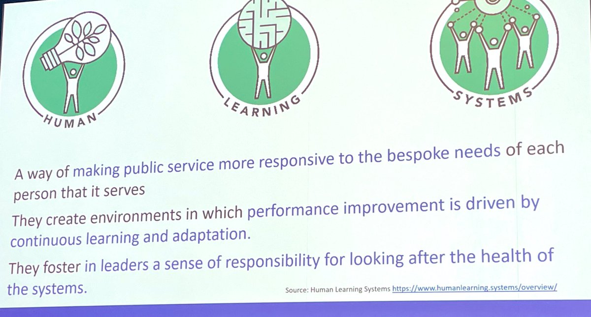 Great definition of a health/human learning system @annielaverty #Quality2023