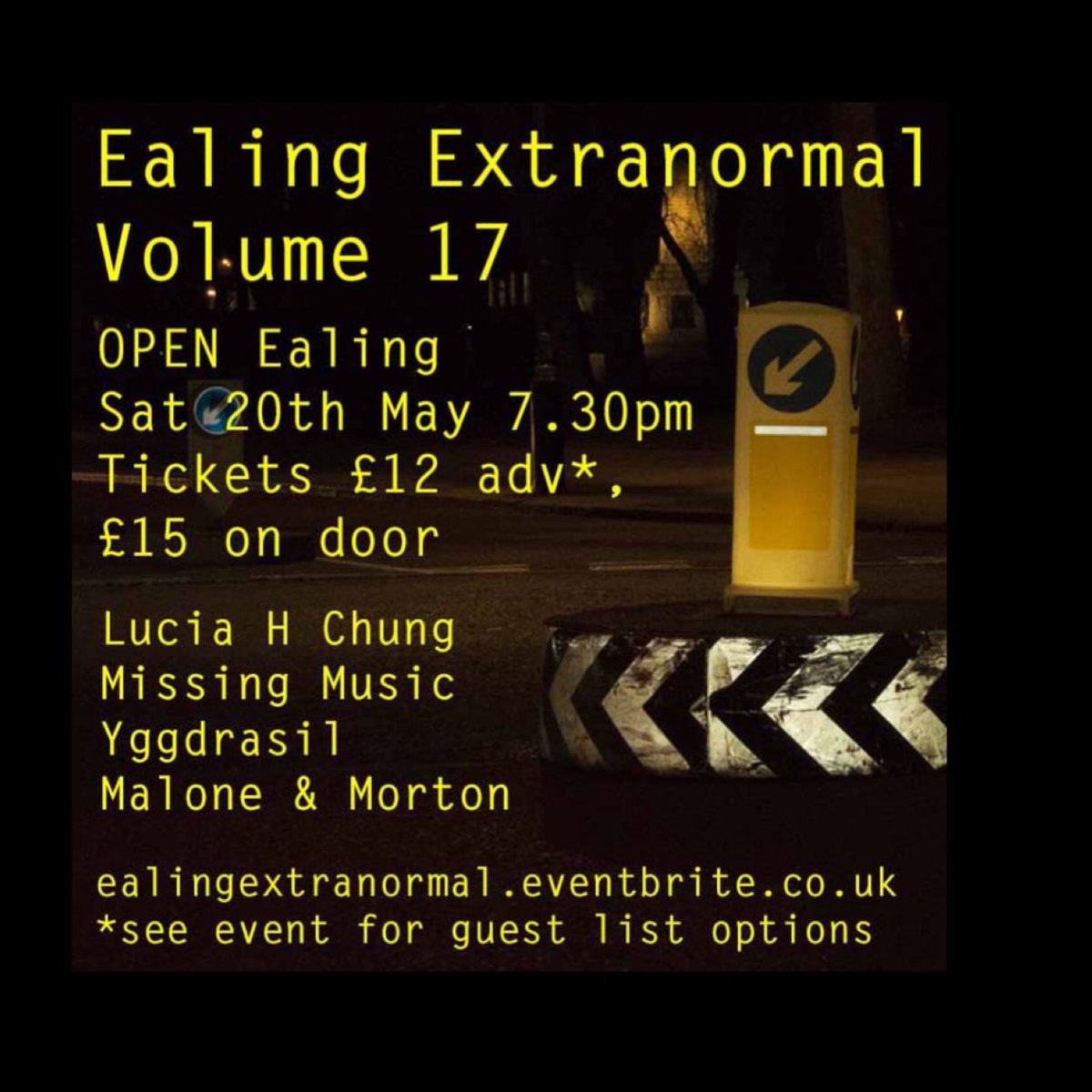 Suren.flac (@mypandashallfly) on Twitter photo This Saturday I perform live at Ealing Extranormal! A solid lineup of experimental electronics at <a href="/Openealing/">OPEN Ealing</a> in West London feat. <a href="/encreuxmusic/">Lucia H Chung</a>, #yggdrasil, #jameslmalone, #tonyjamesmorton.
Thanks <a href="/martinlauartist/">Martin Lau</a> for having us. This Saturday I perform live at Ealing Extranormal! A solid lineup of experimental electronics at <a href="/Openealing/">OPEN Ealing</a> in West London feat. <a href="/encreuxmusic/">Lucia H Chung</a>, #yggdrasil, #jameslmalone, #tonyjamesmorton.
Thanks <a href="/martinlauartist/">Martin Lau</a> for having us.