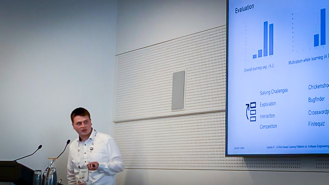 InformatikStuttgart (@informatikstutt) on Twitter photo The Game is far from over. If you missed <a href="/spethso/">Sandro Speth</a>'s talk on "A Web-Based Gaming Platform for Software Engineering Education" yesterday, you can still access all the slides and a video demonstration here, conf.researchr.org/details/icse-2… #icse2023 (SEENG 2023) Gamify-IT! The Game is far from over. If you missed <a href="/spethso/">Sandro Speth</a>'s talk on "A Web-Based Gaming Platform for Software Engineering Education" yesterday, you can still access all the slides and a video demonstration here, conf.researchr.org/details/icse-2… #icse2023 (SEENG 2023) Gamify-IT!