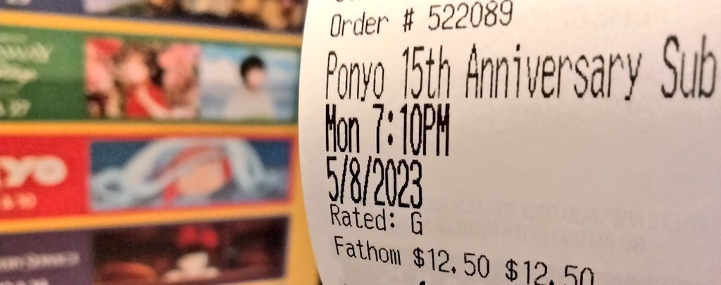 Happeh 15th Anniversary to #Ponyo! Such a cute and fun film all around. And for me with its modern sea fauna specially. And for a #Ghibli film to have paleo species in it is a bonus.
#崖の上のポニョ
#StudioGhibli
#GhibliFest
#GhibliFest2023
@GKIDSfilms
@GhibliUSA
@fathomevents