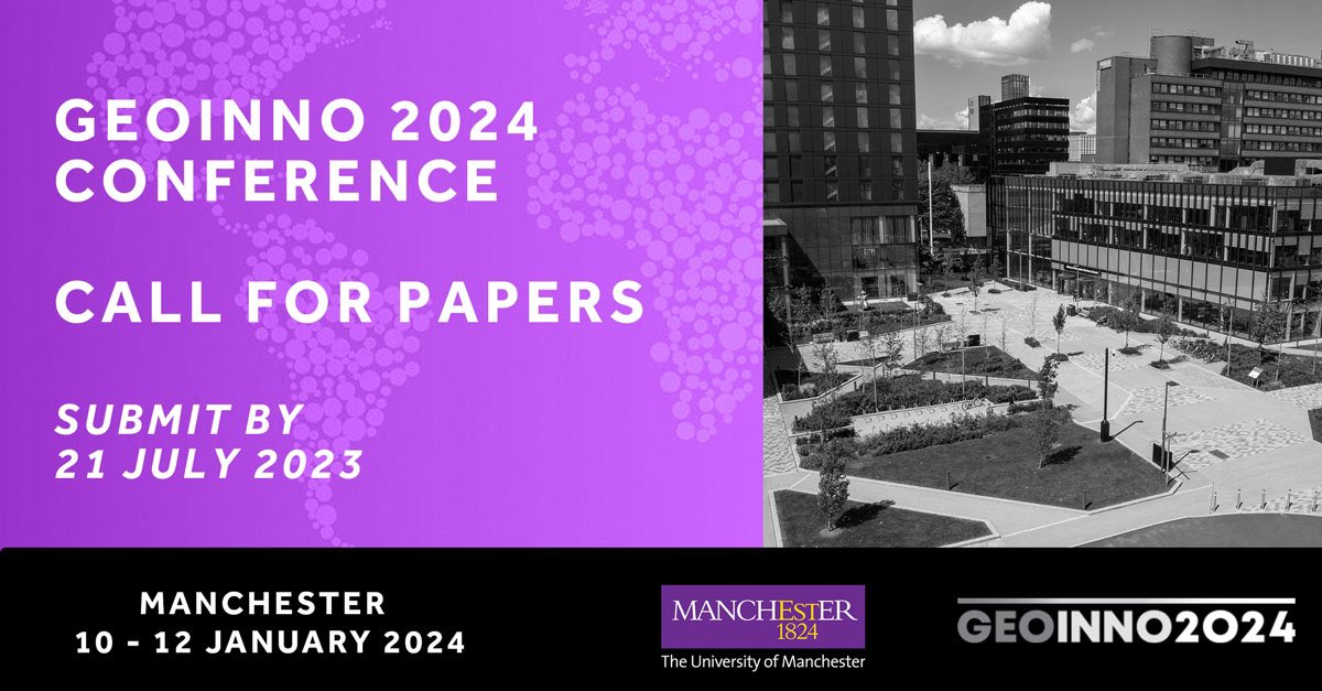 The call for papers is now open! We received a high number of special session proposals, and have the pleasure of presenting a list of 34 strong special sessions + 12 regular sessions. More info: geoinno2024.com/call-for-paper…